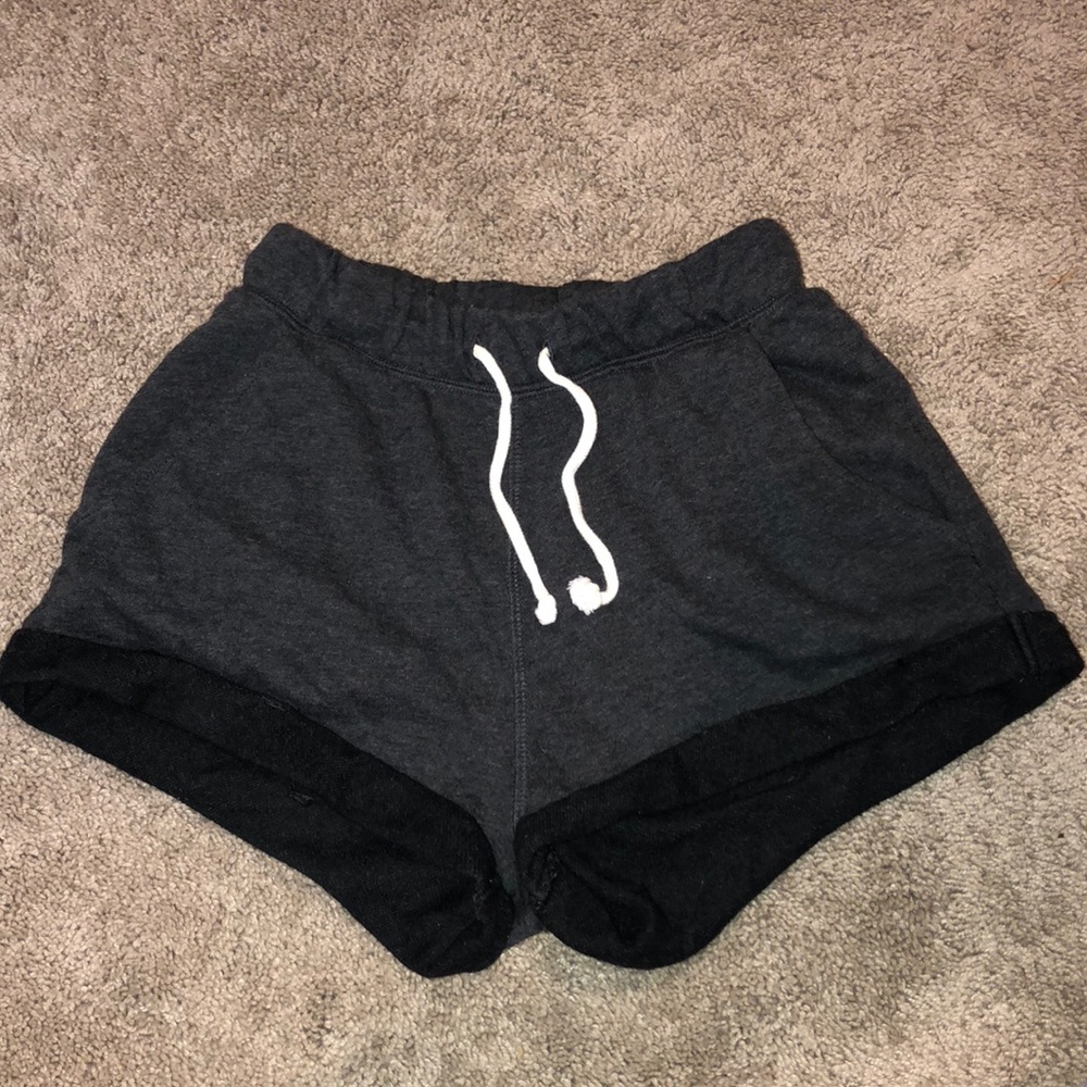 High waisted sweat shorts